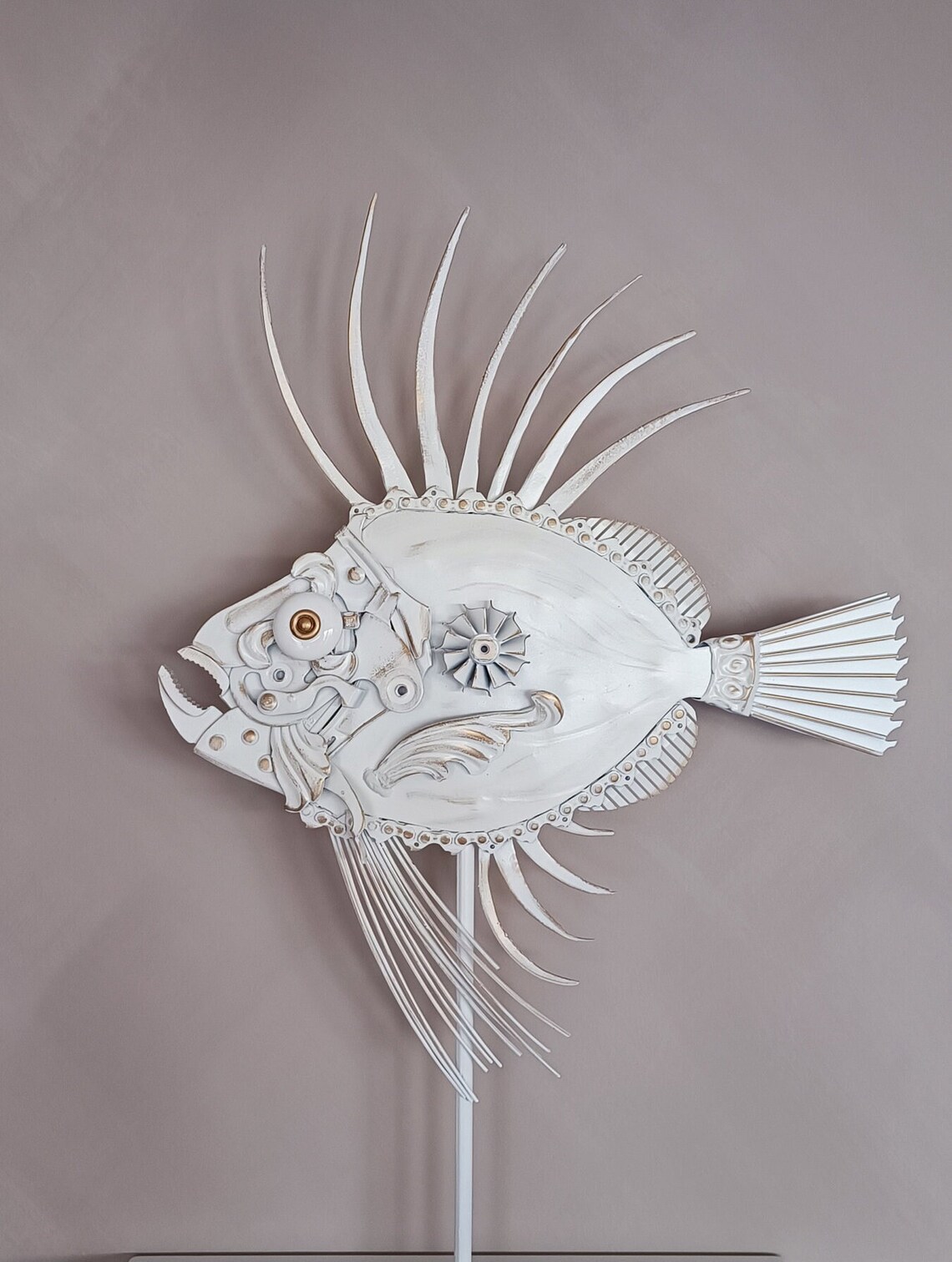 John Dory metal art fish sculpture - Image 2
