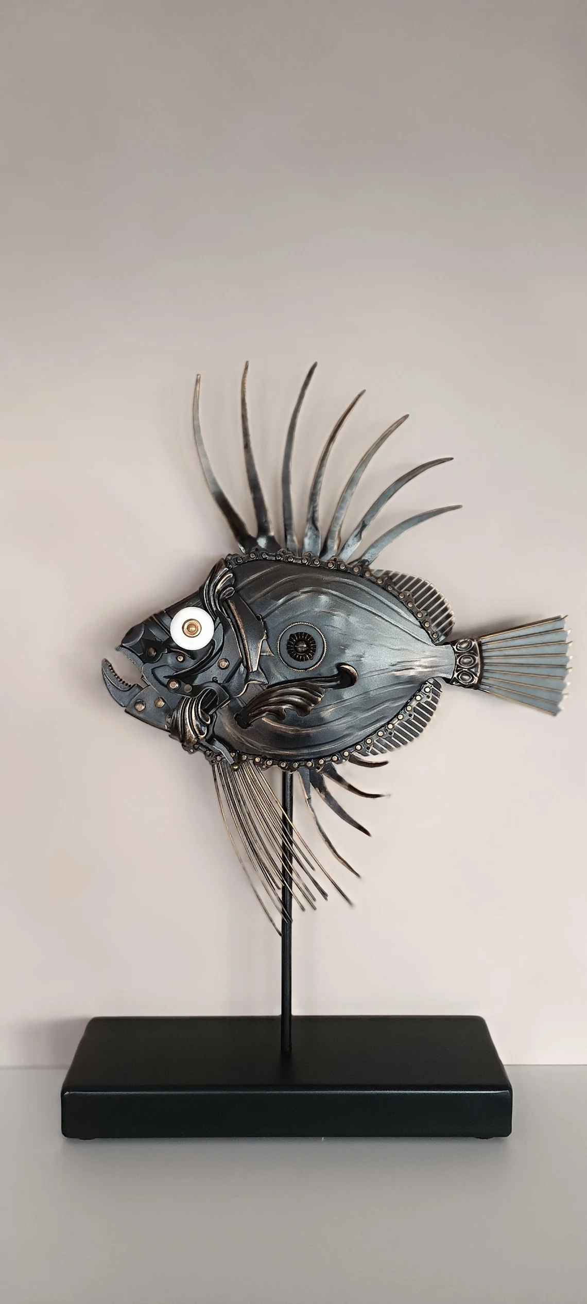 John Dory metal art fish sculpture